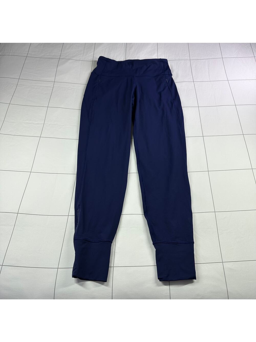 Lululemon Pants Womens 4 Blue Jogger Reflective Athletic Travel Sporty Workout